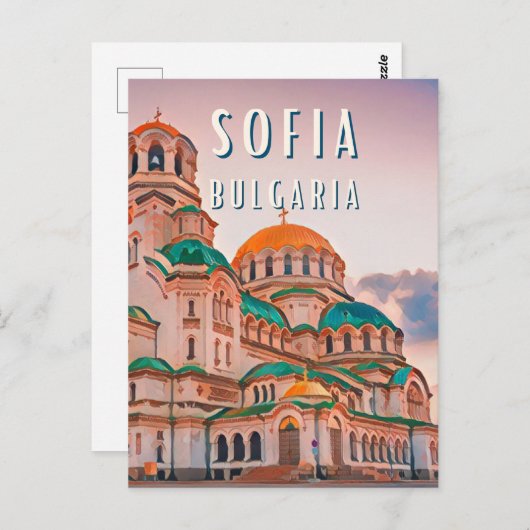Sofia (stad) briefkaart (Voorkant / Achterkant)