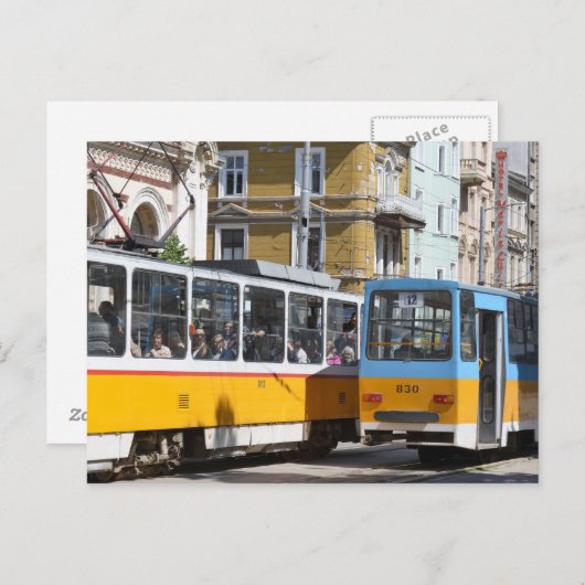 Sofia Trams, Briefkaart Bulgarije (Voorkant / Achterkant)