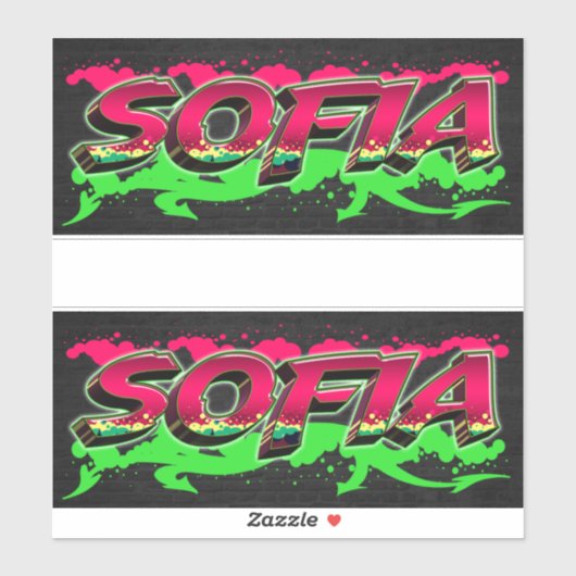 Sofia Vorname Name Graffiti Aufkleber Sticker (Vel)