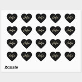 Sofia white gold Handwriting Aufkleber Herz Hart Sticker (Vel)