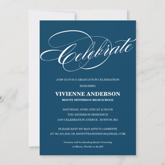 SOFISTICAAT SENIOR | INSCHRIJVING VAN DE GRADUATIE KAART (Achterkant)