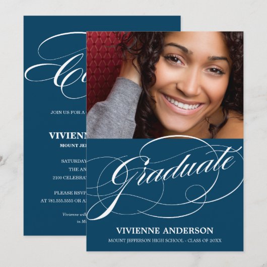 SOFISTICAAT SENIOR | INSCHRIJVING VAN DE GRADUATIE KAART (Voorkant / Achterkant)