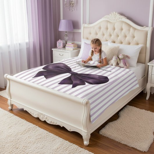 Sofistikeerde Pruim Strik Naam Decor Dekbed Fleece Deken