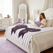 Sofistikeerde Pruim Strik Naam Decor Dekbed Fleece Deken