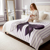 Sofistikeerde Pruim Strik Naam Decor Dekbed Fleece Deken