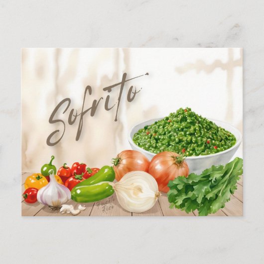 Sofrito de Puerto Rico Briefkaart (Voorkant)