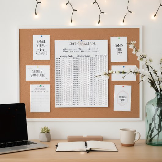Soft 75 Uitdaging Gewoonte Tracker Poster