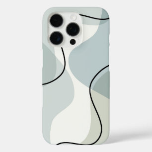 Soft Abstract Design – Minimale esthetische kunst iPhone 16 Pro Hoesje