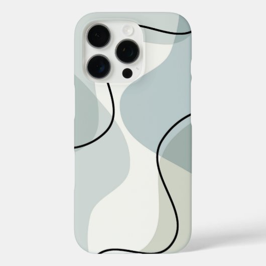 Soft Abstract Design – Minimale esthetische kunst Case-Mate iPhone Case (Achterkant)