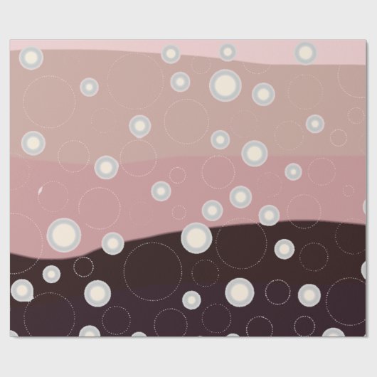 Soft Abstract Waves & Bubbles – Modern Minimalist  Cadeaupapier (Vlak)