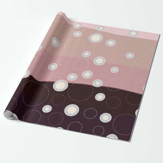 Soft Abstract Waves & Bubbles – Modern Minimalist  Cadeaupapier (Uitgerold)