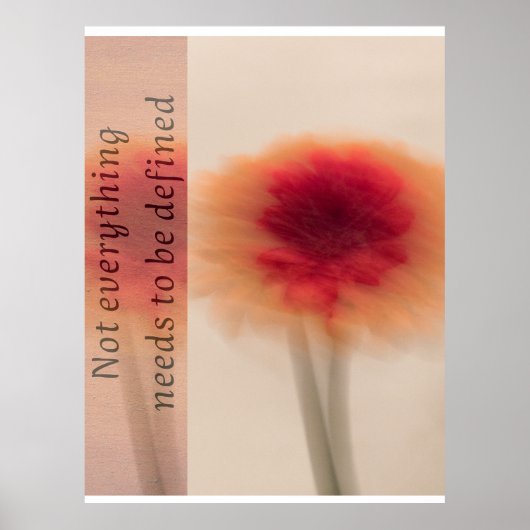 Soft Aesthetic Floral Poster – Inspirational Quote (Voorkant)