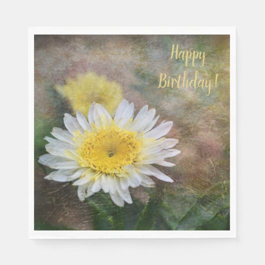 Soft and Dreamweaver Daisy Birhday Servet (Voorkant)