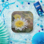 Soft and Dreamweaver Daisy Birthday Papieren Bordje (Feest)