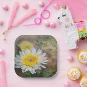 Soft and Dreamweaver Daisy Birthday Papieren Bordje (Feest)
