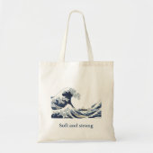 “Soft and Strong” Aesthetic Tote Bag (Voorkant)