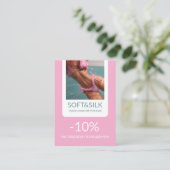 Soft and stylish discount card kortingskaartje (Staand voorkant)