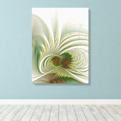 Soft and tenderness fractal fantasy flower canvas afdruk (Insitu (Houten vloer))