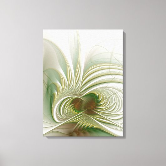 Soft and tenderness fractal fantasy flower canvas afdruk (Voorkant)