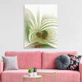 Soft and tenderness fractal fantasy flower canvas afdruk (Insitu (Woonkamer))