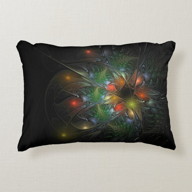 Soft and tenderness fractal fantasy flowers accent kussen (Voorkant)