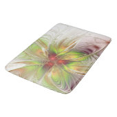 Soft and tenderness fractal fantasy flowers badmat (Gekanteld)