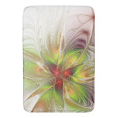 Soft and tenderness fractal fantasy flowers badmat (Voorkant Verticaal)