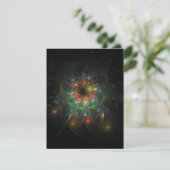 Soft and tenderness fractal fantasy flowers bedankkaart (Staand voorkant)