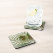 Soft and tenderness fractal fantasy flowers bier onderzetter (Rechterzijde)