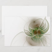 Soft and tenderness fractal fantasy flowers briefpapier (Voorkant / Achterkant)