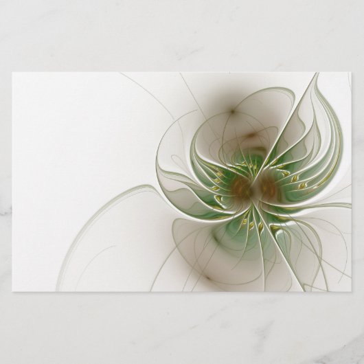 Soft and tenderness fractal fantasy flowers briefpapier (Voorkant)