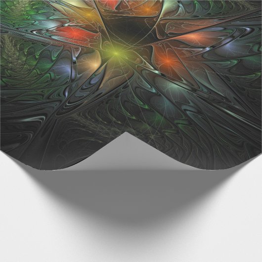 Soft and tenderness fractal fantasy flowers cadeaupapier (Hoek)