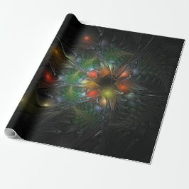 Soft and tenderness fractal fantasy flowers cadeaupapier