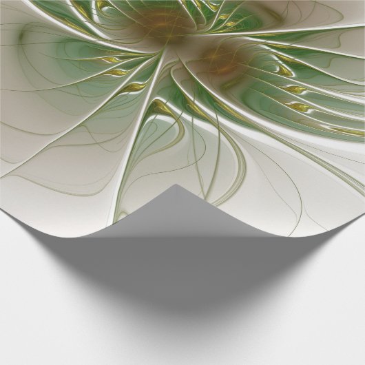Soft and tenderness fractal fantasy flowers cadeaupapier (Hoek)