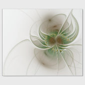 Soft and tenderness fractal fantasy flowers cadeaupapier (Vlak)