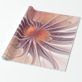 Soft and tenderness fractal fantasy flowers cadeaupapier (Uitgerold)
