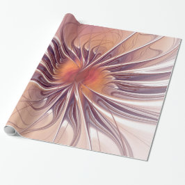 Soft and tenderness fractal fantasy flowers cadeaupapier