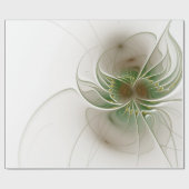 Soft and tenderness fractal fantasy flowers cadeaupapier (Vlak)