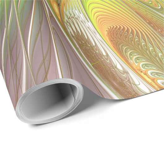 Soft and tenderness fractal fantasy flowers cadeaupapier (Rol Hoek)