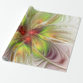 Soft and tenderness fractal fantasy flowers cadeaupapier