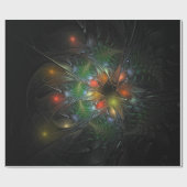 Soft and tenderness fractal fantasy flowers cadeaupapier (Vlak)
