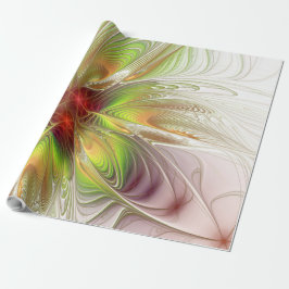 Soft and tenderness fractal fantasy flowers cadeaupapier