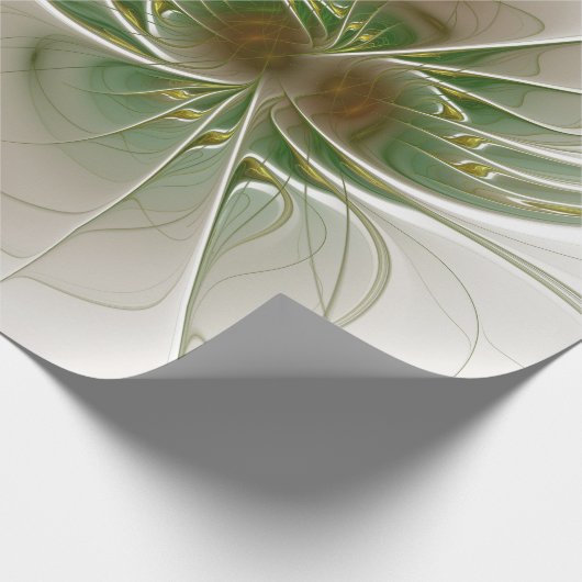 Soft and tenderness fractal fantasy flowers cadeaupapier (Hoek)