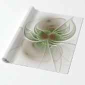 Soft and tenderness fractal fantasy flowers cadeaupapier (Uitgerold)