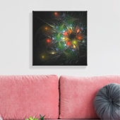 Soft and tenderness fractal fantasy flowers canvas afdruk (Insitu (Woonkamer))