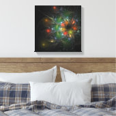 Soft and tenderness fractal fantasy flowers canvas afdruk (Insitu (Slaapkamer))