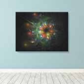 Soft and tenderness fractal fantasy flowers canvas afdruk (Insitu (Houten vloer))