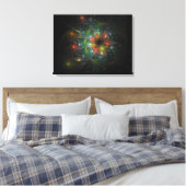 Soft and tenderness fractal fantasy flowers canvas afdruk (Insitu (Slaapkamer))