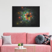 Soft and tenderness fractal fantasy flowers canvas afdruk (Insitu (Woonkamer))