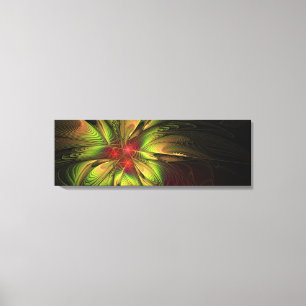 Soft and tenderness fractal fantasy flowers canvas afdruk